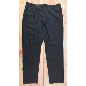 Under Armour Mens HeatGear Black Athletic Pants Size 38/32 Nylon Blend